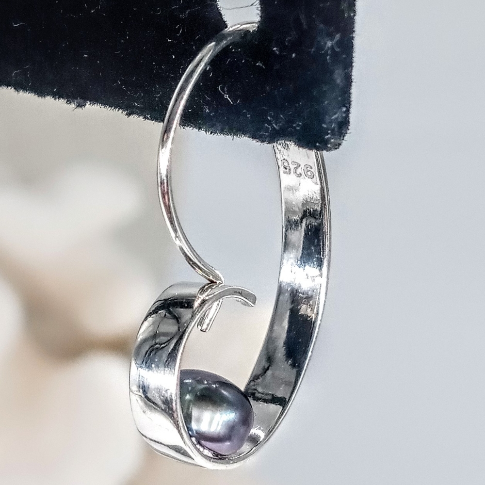 Freshwater Pearl Earrings Sterling Silver